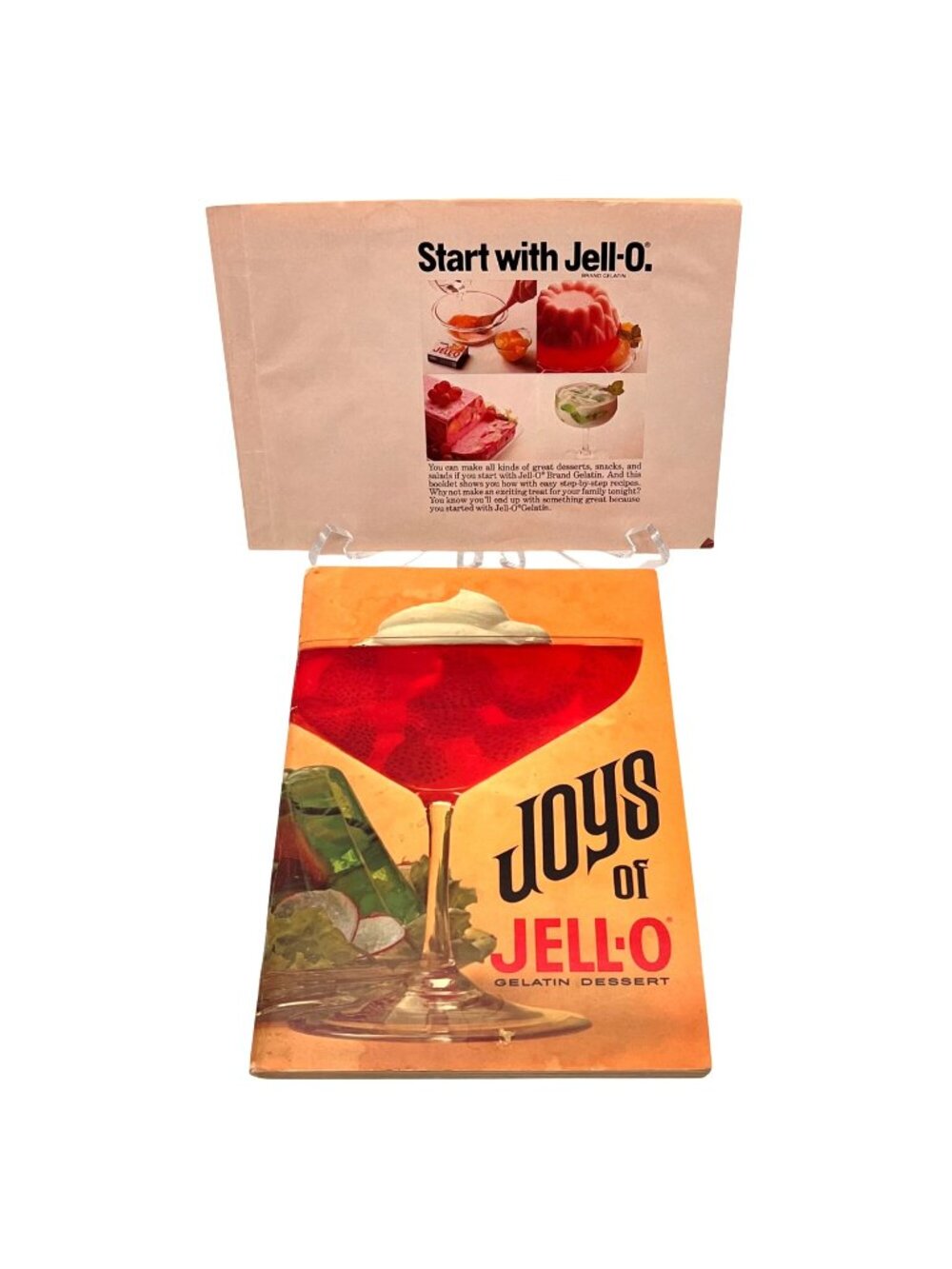 Joys Of Jell-O Vintage Recipe Booklet 5th Edition & Jell-O Brand Gelatin Leaflet
